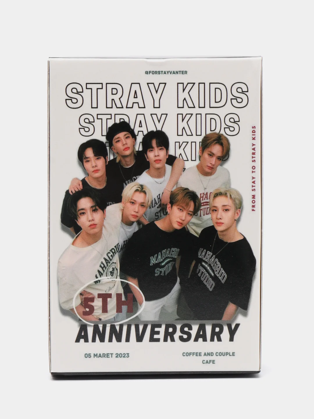 Синий карточки Stray Kids 55шт