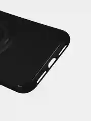 Черный чехол Apple iPhone XR силиконовый с кольцом iFace