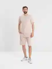 Бежевый костюм мужской летний