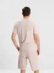 Бежевый костюм мужской летний