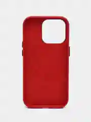 Красный leather case iPhone 11/12/13/14/15 Mini/Pro/Pro Max MagSafe, с анимацией