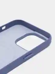 Голубой leather case iPhone 11/12/13/14/15 Mini/Pro/Pro Max MagSafe, с анимацией