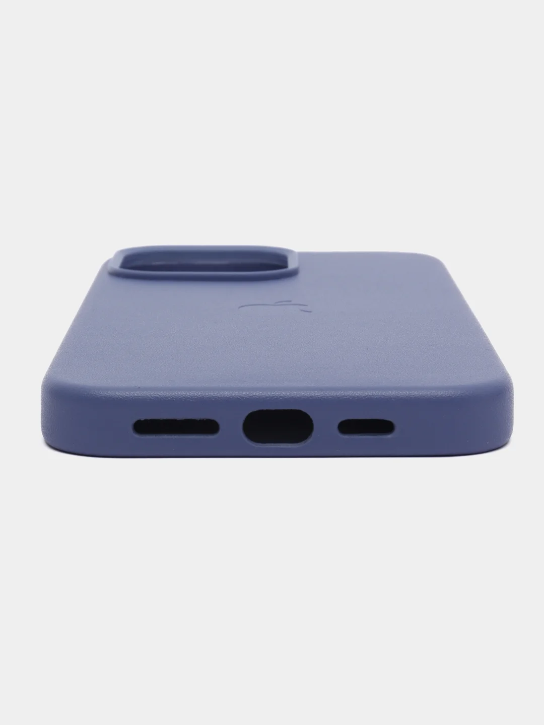 Голубой leather case iPhone 11/12/13/14/15 Mini/Pro/Pro Max MagSafe, с анимацией