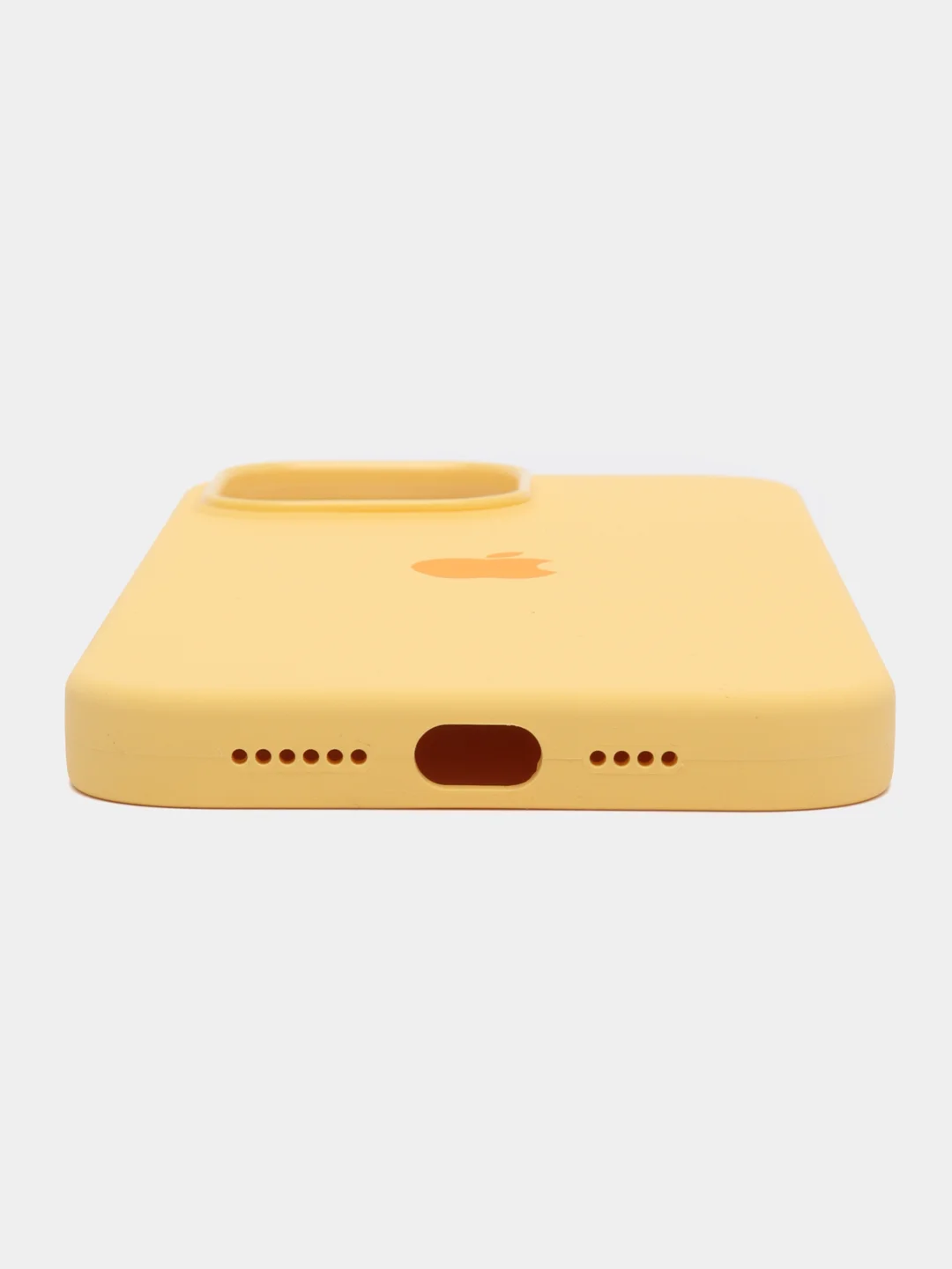 Желтый силиконовый кейс magsafe айфон 14 / 14 про / 14 про макс