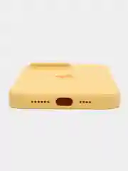 Желтый силиконовый кейс magsafe айфон 14 / 14 про / 14 про макс