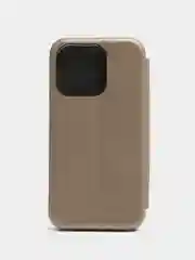 Золотой чехол-книжка для iPhone 14/14 Pro/14 Pro Max