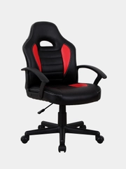 Кресло компьютерное BRABIX Spark GM-201, экокожа, черное/красное, 532503