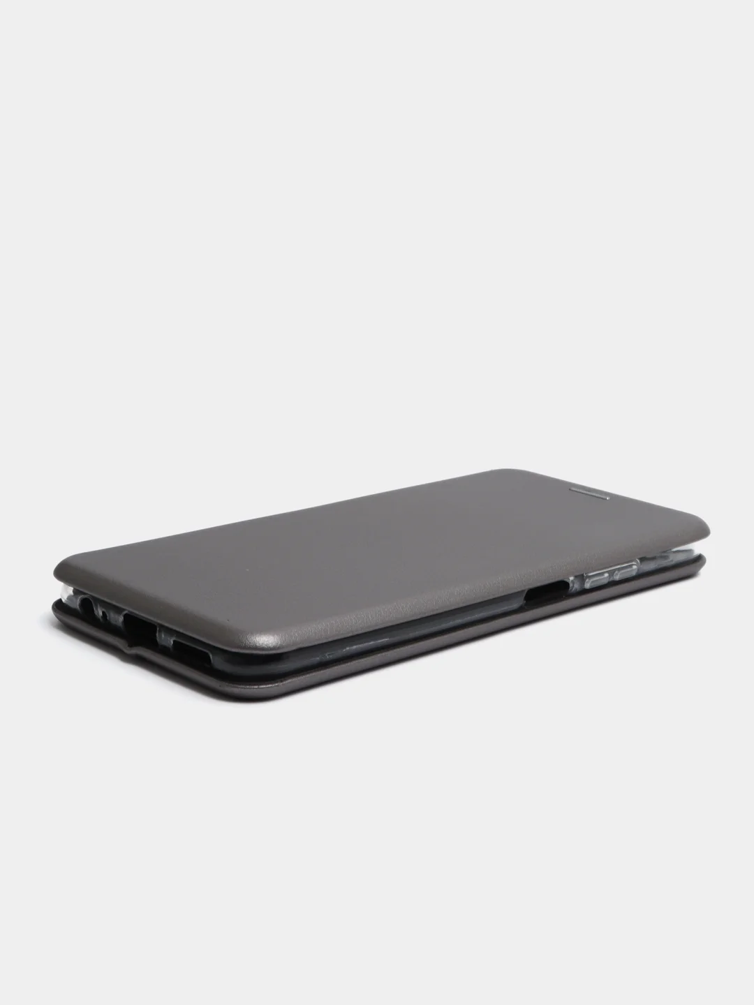 Серебряный чехол-книжка для Xiaomi Poco M5S, Redmi Note 10, Note 10S
