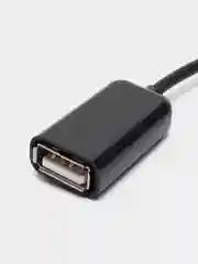 Угольный otg-переходник micro USB на USB, с проводом