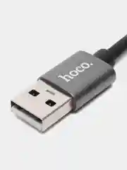 Серый usb-концентратор Hoco HB26, переходник 4 USB-порта, хаб разветвитель, адаптер