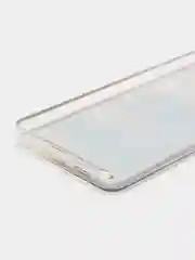 Бежевый чехол силиконовый жидкий с блестками Samsung S21 Plus + Ultra