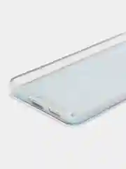 Темно-синий чехол силиконовый жидкий с блестками Samsung S21 Plus + Ultra