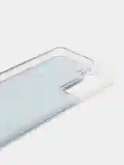 Темно-синий чехол силиконовый жидкий с блестками Samsung S21 Plus + Ultra