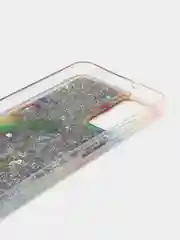 Горчичный чехол силиконовый жидкий с блестками Huawei Honor 10X Lite 8C 8A Y6 2019