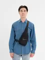 Угольный сумка мужская, через плечо