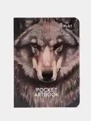 Серый скетчбук MyArt Pocket Artbook, А6, без линовки, 100 г/м2, 80 листов. Проф-Пресс
