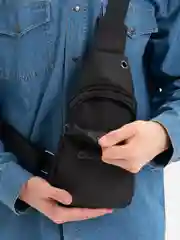 Черный сумка мужская, через плечо