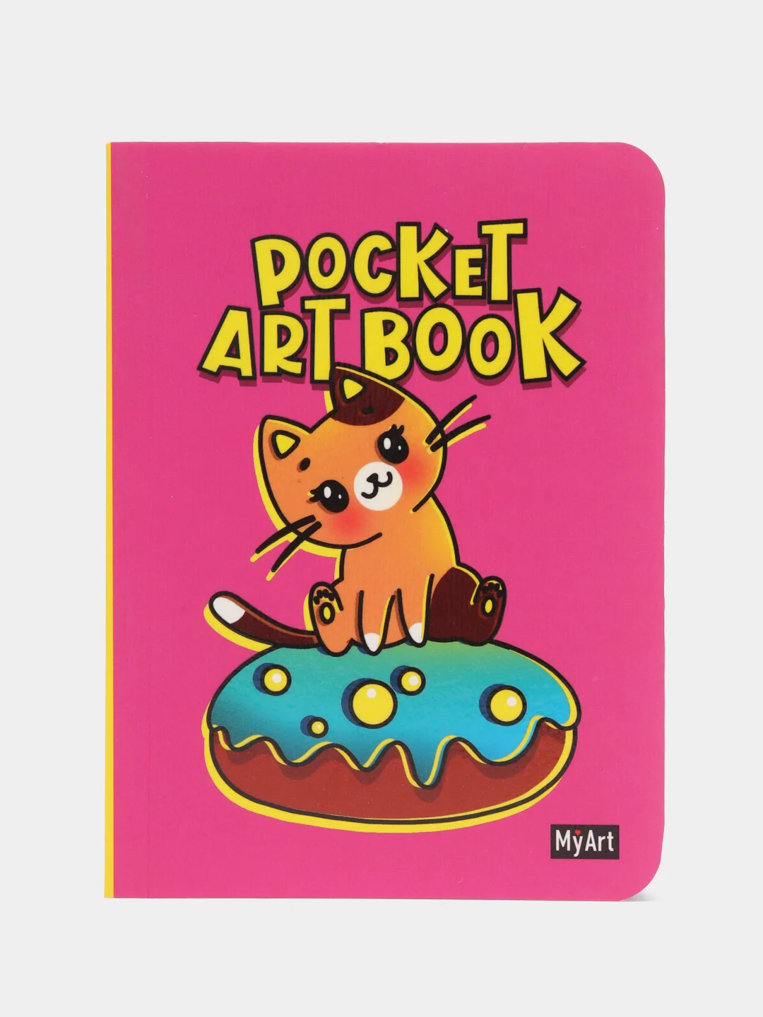 Тёмно-розовый скетчбук MyArt Pocket Artbook, А6, без линовки, 100 г/м2, 80 листов. Проф-Пресс