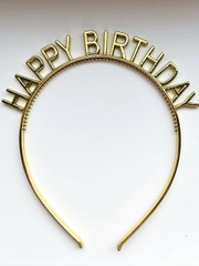 Ободок для волос на рождения с надписью Happy Birthda /ободок праздничный
