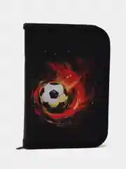 Пенал BRAUBERG с наполнением, 1 отд, 1 откидная планка, 24 предмета, 21х14 см, Fireball