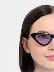 Фиолетовый стильные солнцезащитные очки в форме "Кошачий глаз"