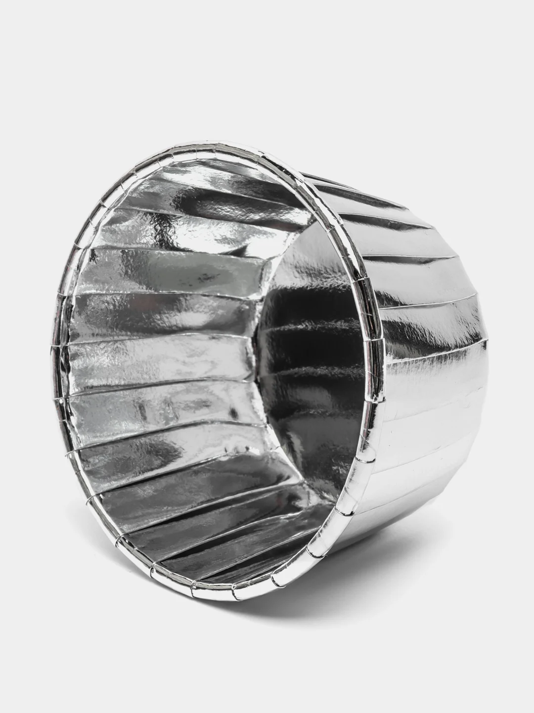 Серебряный форма бумажная Маффин, для выпечки, 5 x 7 х 4 см