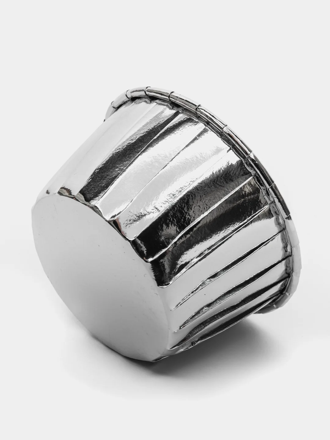 Серебряный форма бумажная Маффин, для выпечки, 5 x 7 х 4 см