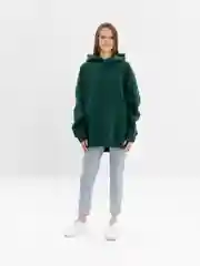 Зеленый толстовка с начесом