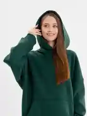 Зеленый толстовка с начесом