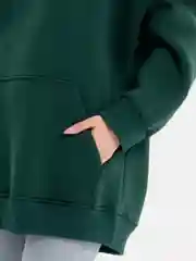 Зеленый толстовка с начесом
