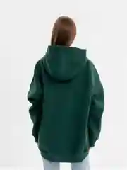 Зеленый толстовка с начесом