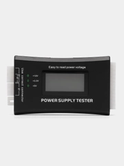 Тестер для блоков питания ПК, Компьютера (Tester ATX) c ЖК дисплеем LCD 4-24pin/Sata, 3.3-12V