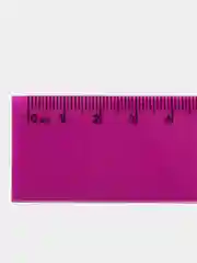 Фиолетовый линейка пластиковая 15 см BRAUBERG "NEON", непрозрачная, ассорти,