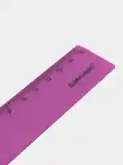 Фиолетовый линейка пластиковая 15 см BRAUBERG "NEON", непрозрачная, ассорти,