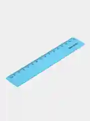 Лазурный линейка пластиковая 15 см BRAUBERG "NEON", непрозрачная, ассорти,