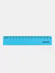 Лазурный линейка пластиковая 15 см BRAUBERG "NEON", непрозрачная, ассорти,