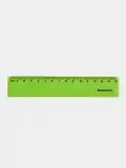 Лайм линейка пластиковая 15 см BRAUBERG "NEON", непрозрачная, ассорти,