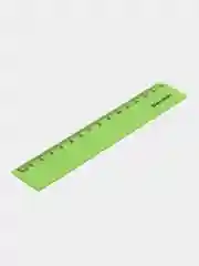 Лайм линейка пластиковая 15 см BRAUBERG "NEON", непрозрачная, ассорти,