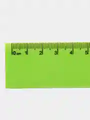 Лайм линейка пластиковая 15 см BRAUBERG "NEON", непрозрачная, ассорти,