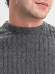 Серый свитер мужской