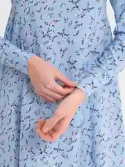 Голубой платье женское легкое, повседневное