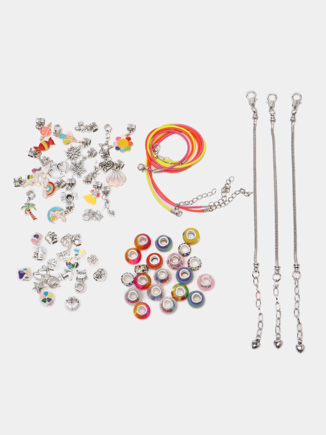 Набор для создания украшений и браслетов, набор для творчества, набор шармовв шкатулке купить по цене 1033.72 ₽ в интернет-магазине KazanExpress