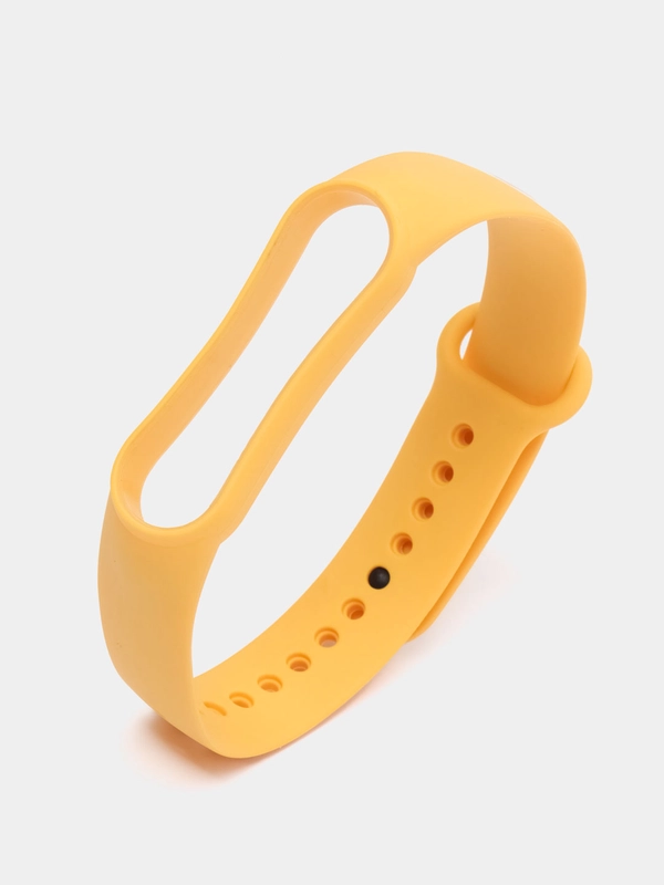 Силиконовый ремешок для фитнес-браслета Xiaomi Mi Band 5 / Xiaomi Mi Band 6, желтый