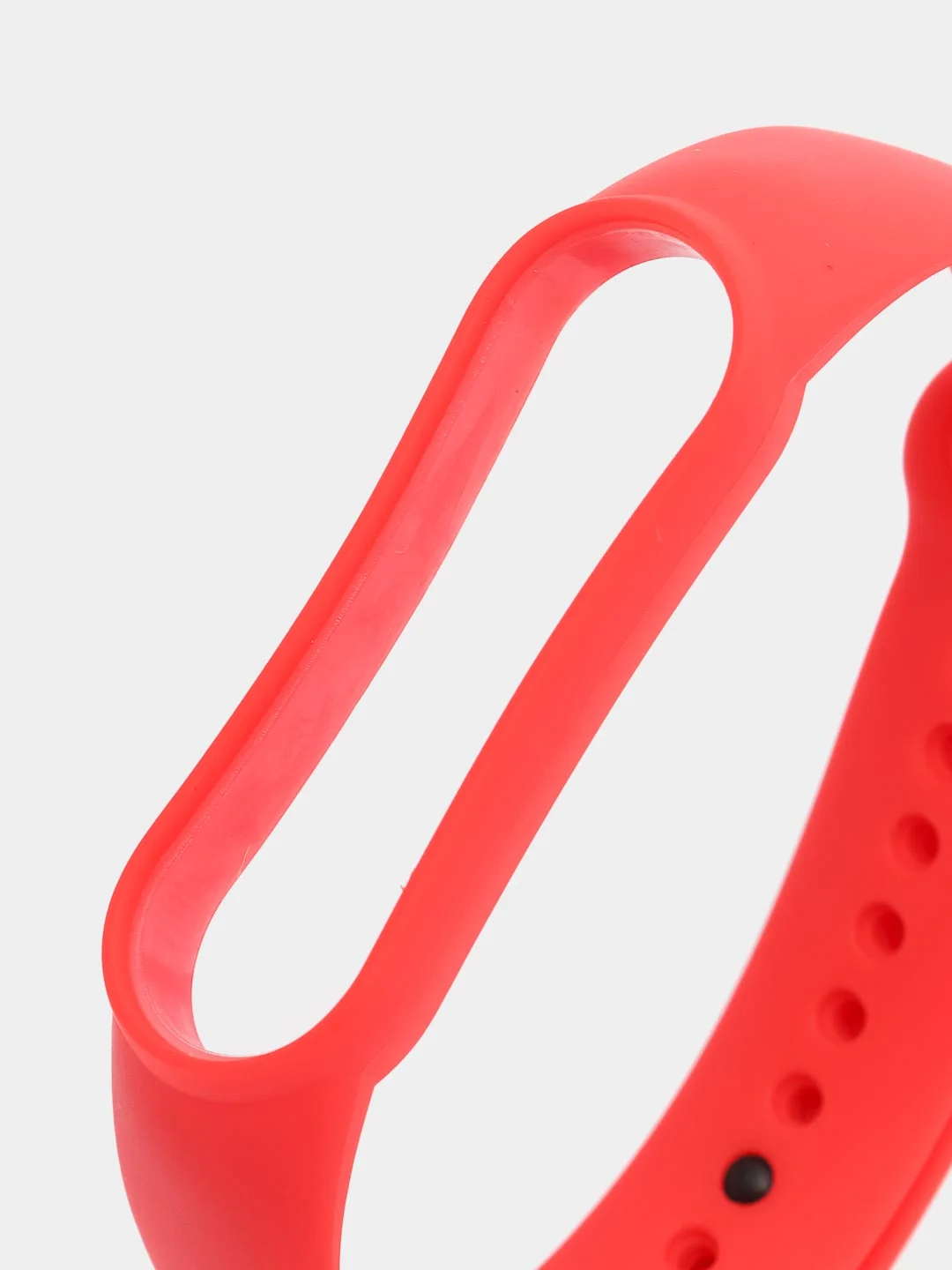 Cиликоновый ремешок для фитнес-браслета Xiaomi Mi Band 5 / Xiaomi Mi Band 6, красный