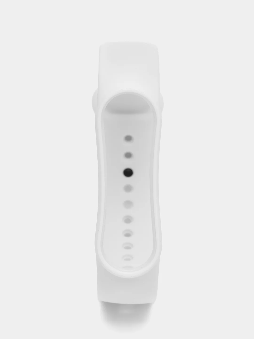 Cиликоновый ремешок для фитнес-браслета Xiaomi Mi Band 5 / Xiaomi Mi Band 6, белый