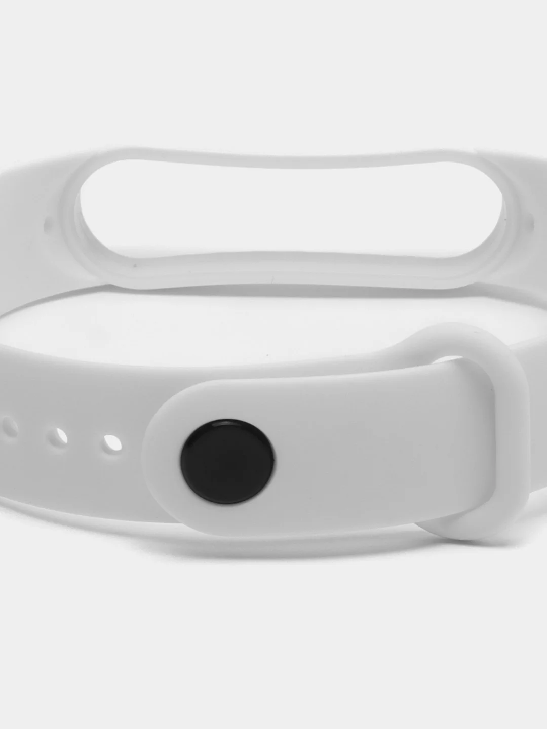 Cиликоновый ремешок для фитнес-браслета Xiaomi Mi Band 5 / Xiaomi Mi Band 6, белый