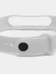 Cиликоновый ремешок для фитнес-браслета Xiaomi Mi Band 5 / Xiaomi Mi Band 6, белый