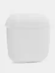 Силиконовый чехол для наушников AirPods 1/2, белый