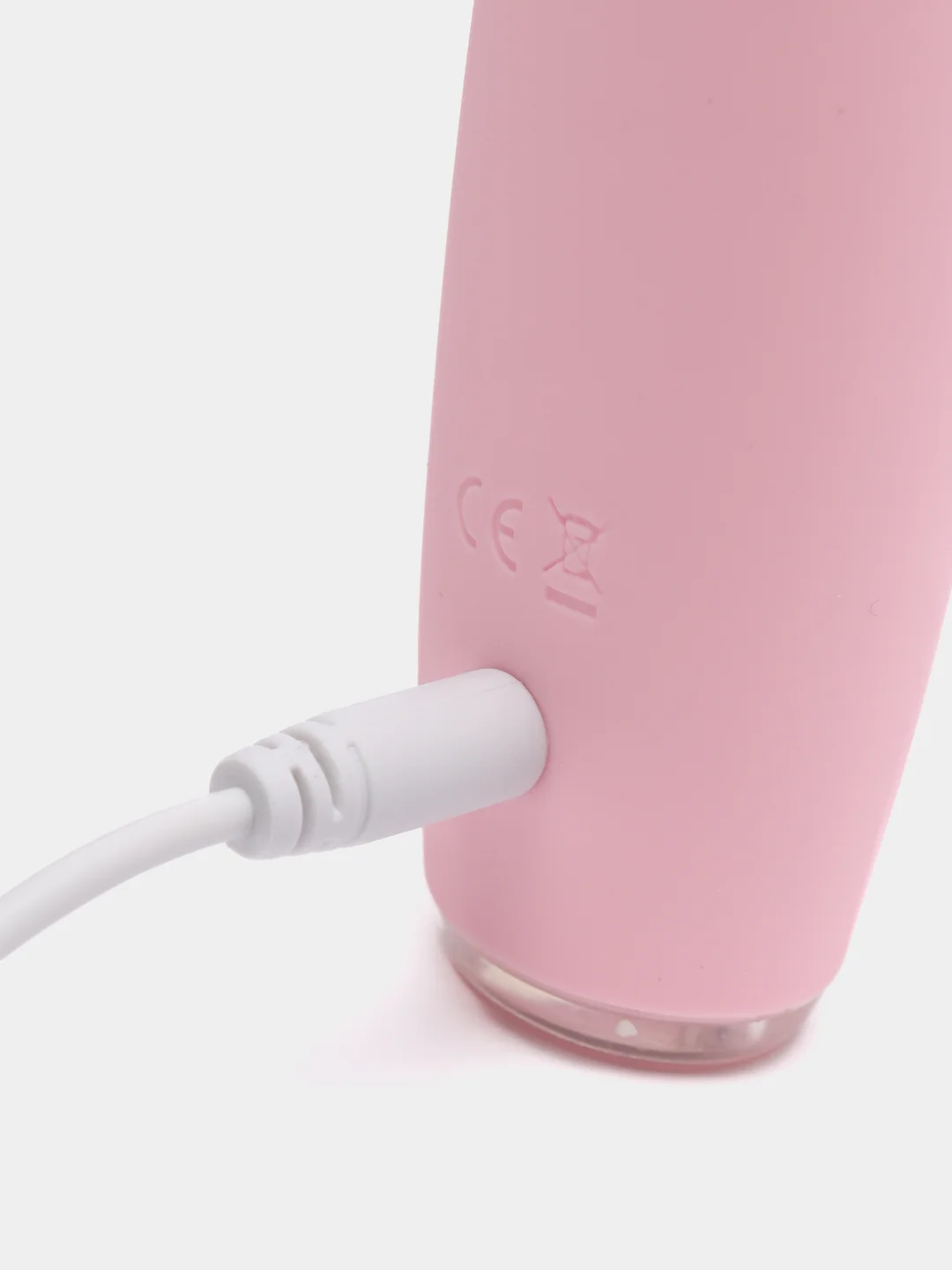 Розовый вибратор-стимулятор клитора, 5 виброрежимов, с USB