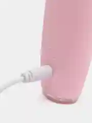 Розовый вибратор-стимулятор клитора, 5 виброрежимов, с USB